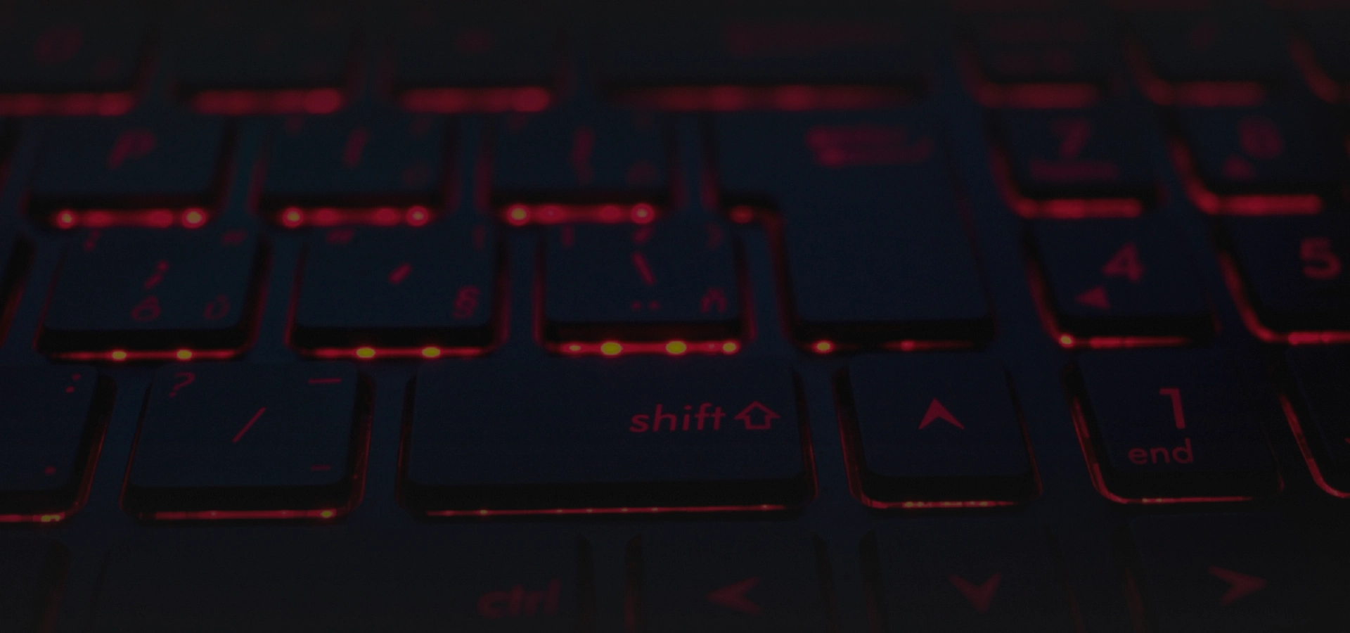 Concept Illuminated computer keyboard