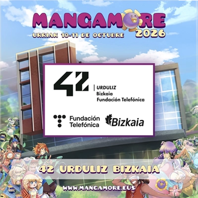 10 y 11 de octubre nos estrenamos en Mangamore, el festival de manga, anime, videojuegos y cultura japonesa de Amorebieta-Etxano.